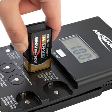 ANSMANN AG LCD Batterietester Knopfzellen Lion Akku Batterien, Lithium Batterie-Ladegerät