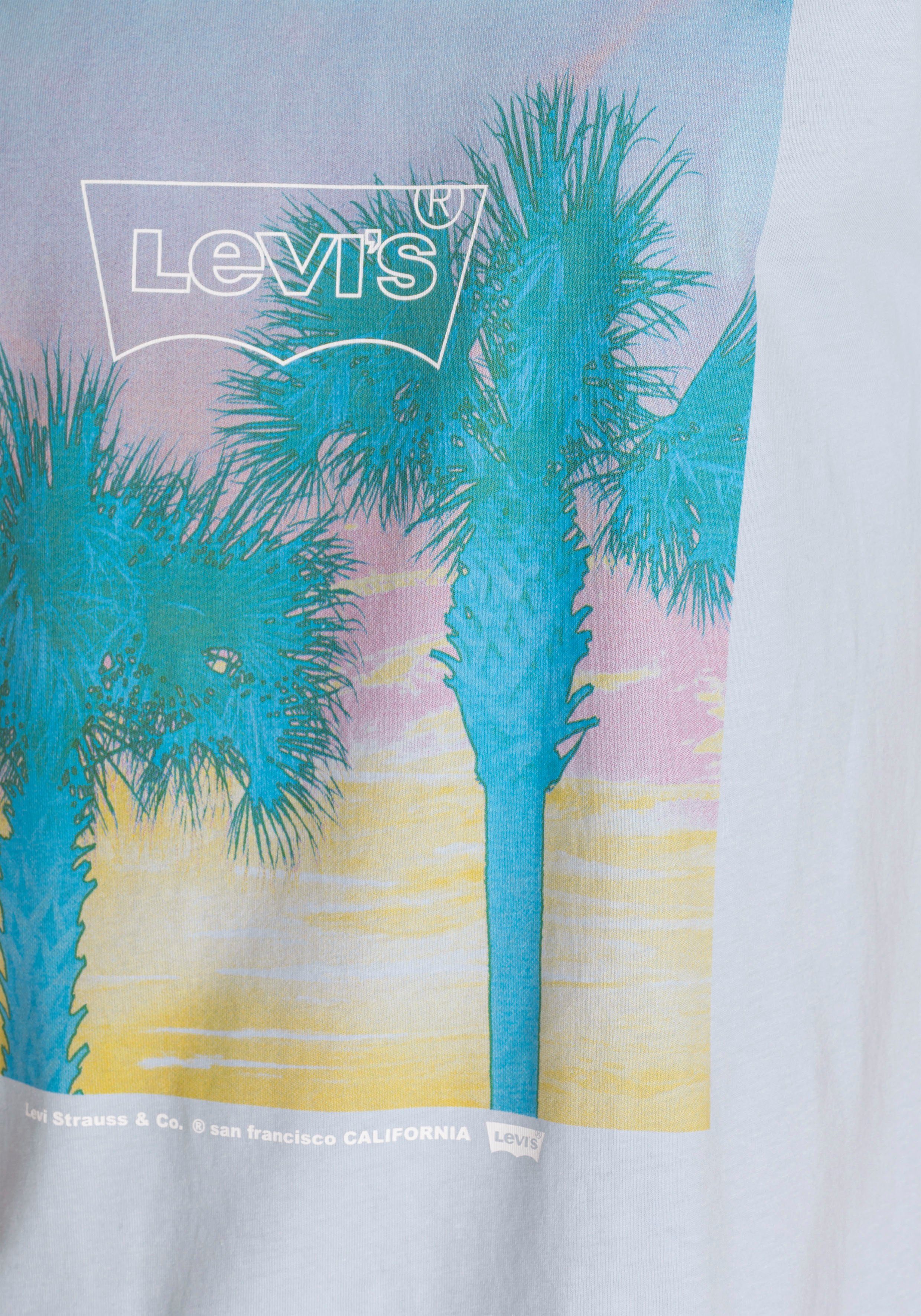 Levi's® T-Shirt SS RELAXED mit TEE FIT grau Frontprint großem