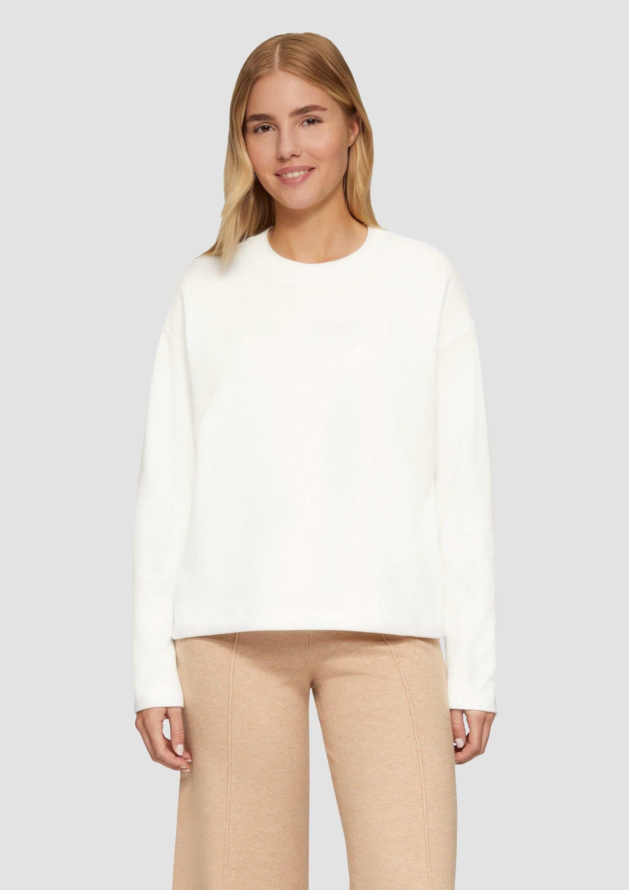 s.Oliver Sweatshirt Sweatshirt Flauschiges Sweatshirt günstig online kaufen