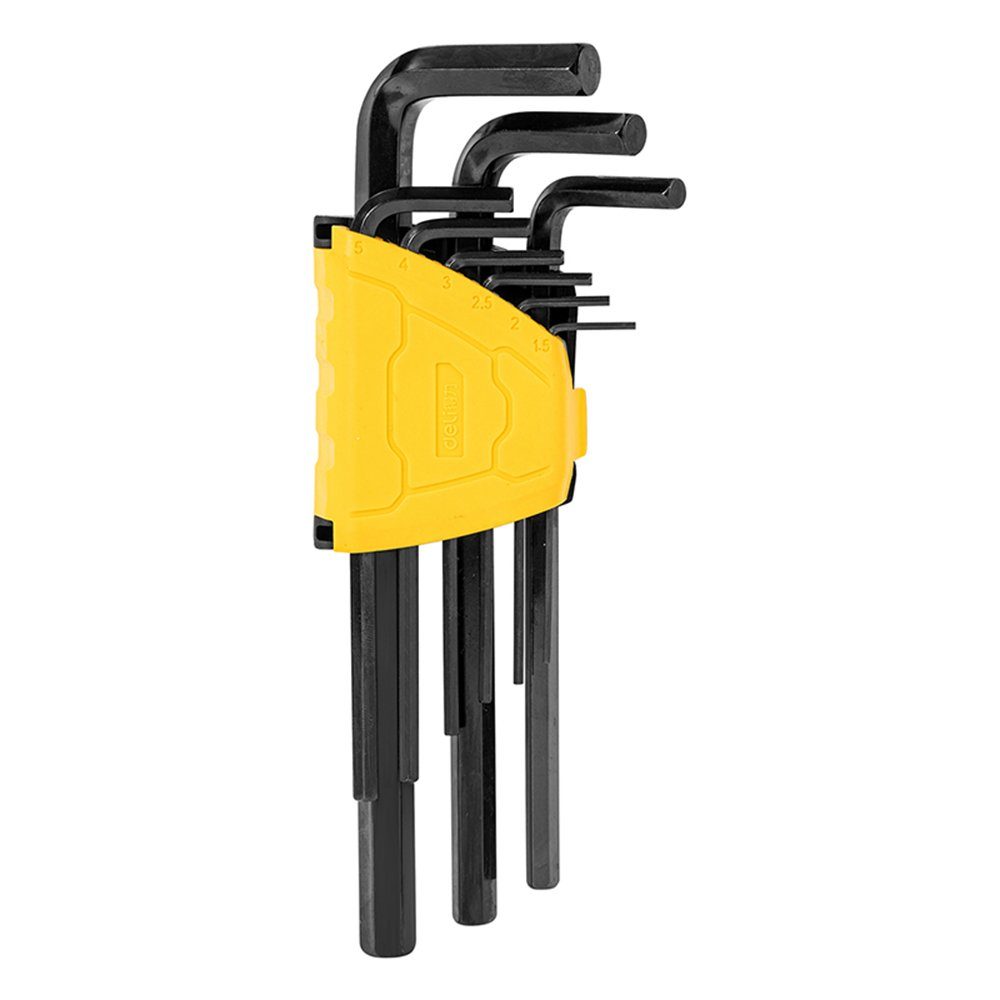 Coonoor Innensechskantschlüssel 9-teiliges Hex Key Schraubenschlüssel-Set  aus Chrom-Vanadium-Stahl (9 St)