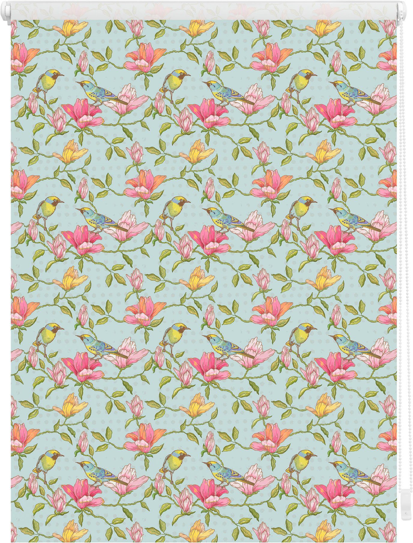 Seitenzugrollo Klemmfix Motiv Birds, LICHTBLICK ORIGINAL, günstig online kaufen