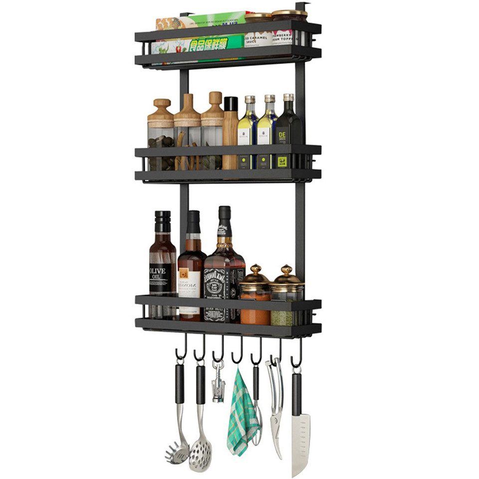 Gewürzregal Edelstahl Gewürzregal, 39cm Hängend Organizer