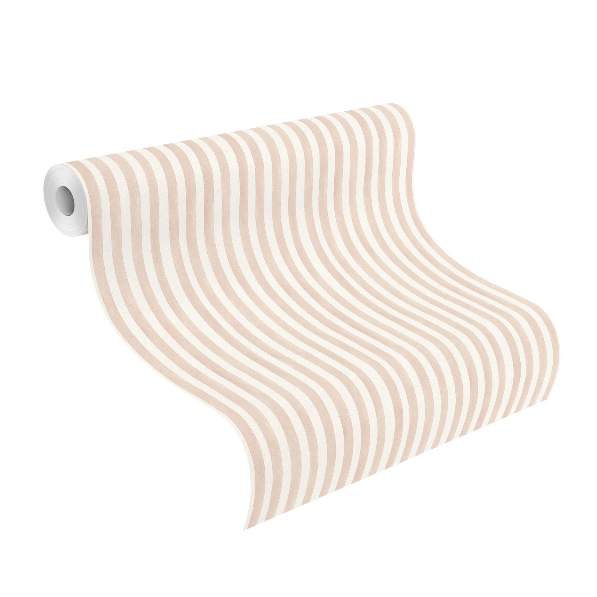 Rasch Vliestapete Bambino XIX, leicht gekörnt, Streifen