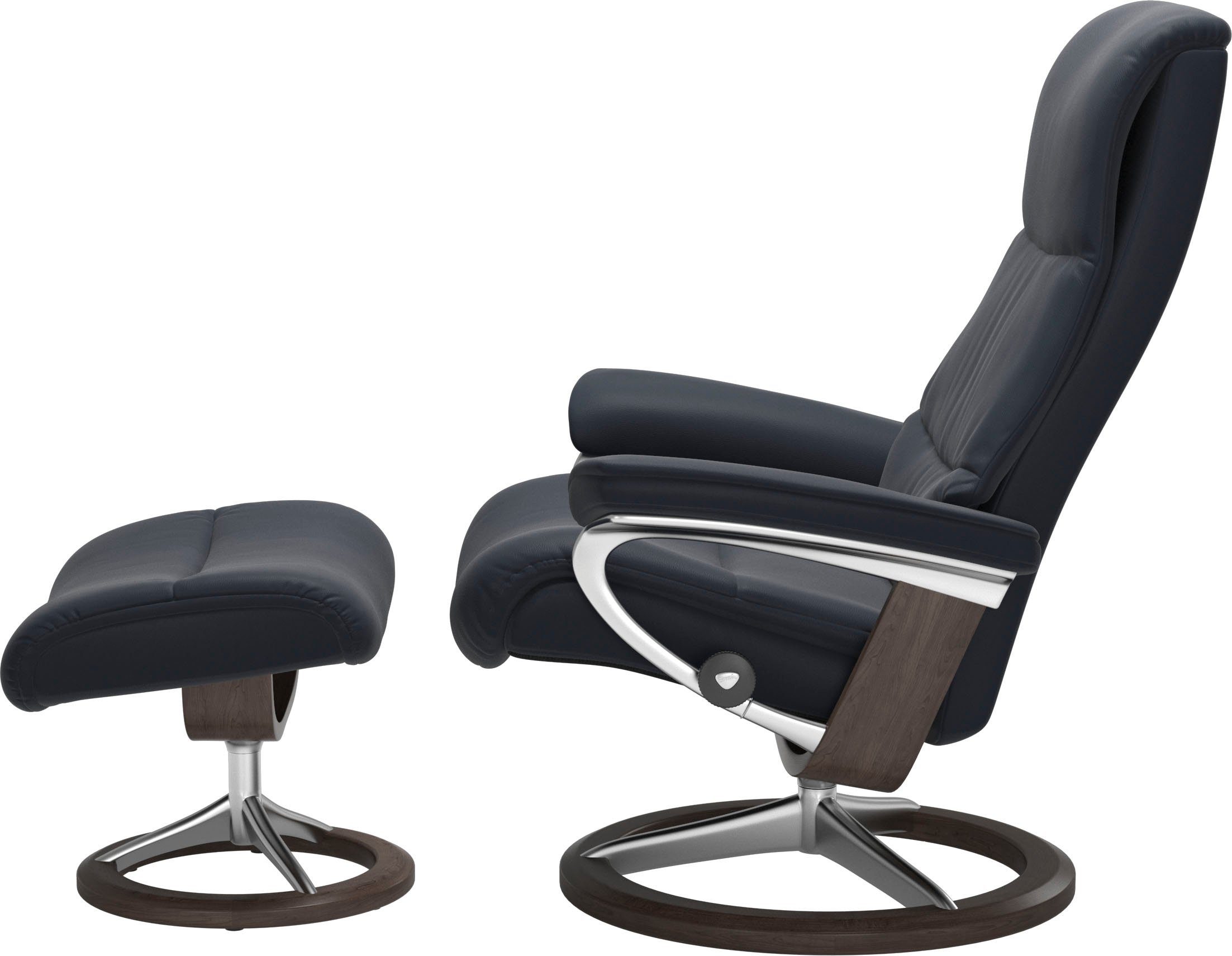 mit Wenge Relaxsessel Relaxsessel mit Base, Stressless® View Signature S,Gestell (Set, Hocker), Größe