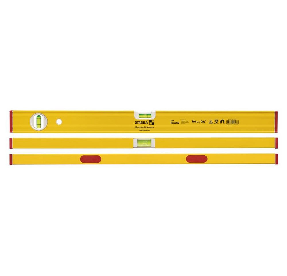 Thumbnail - Stabila Wasserwaage Wasserwaage60 cm, mit Seltenerd-Magnetsystem, mit Magnet