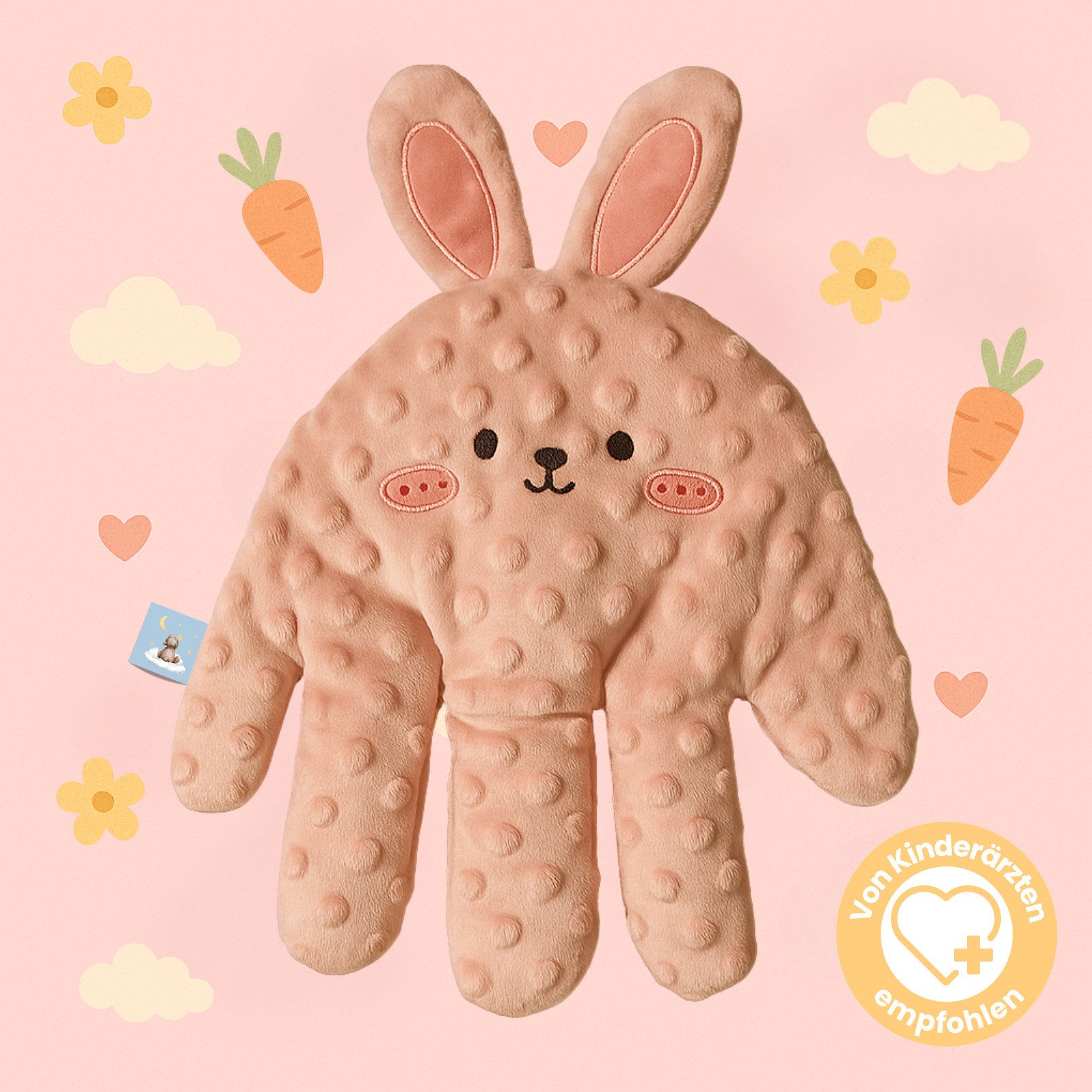 Winch Babykissen Kuscheltier- Klopfer für Kinder, schnell und ruhig Einschlafen, hypoallergene Materialien, kinderfreundlich, wärmend, Fernbedienung