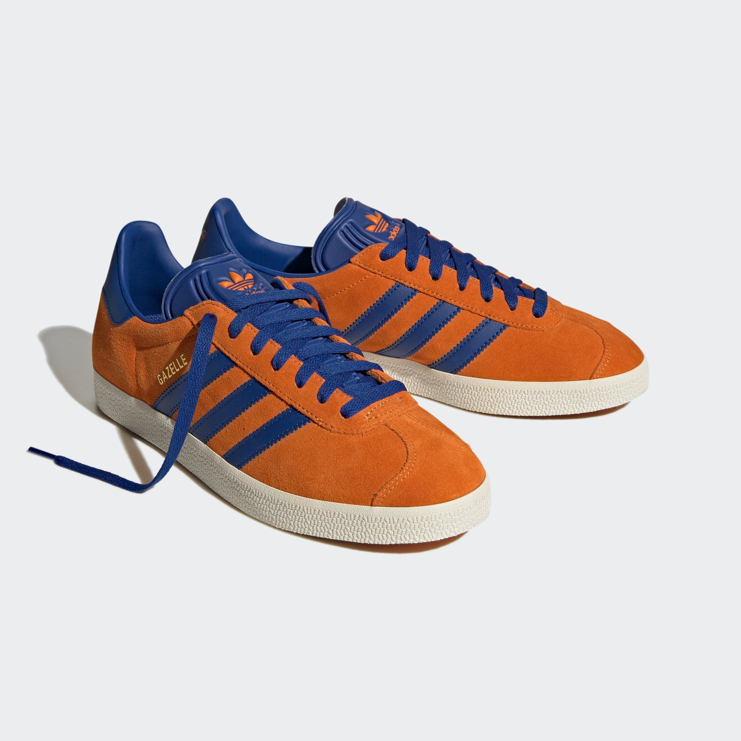 / GAZELLE Chalk White Blue Royal Bright adidas Sneaker Originals / Orange