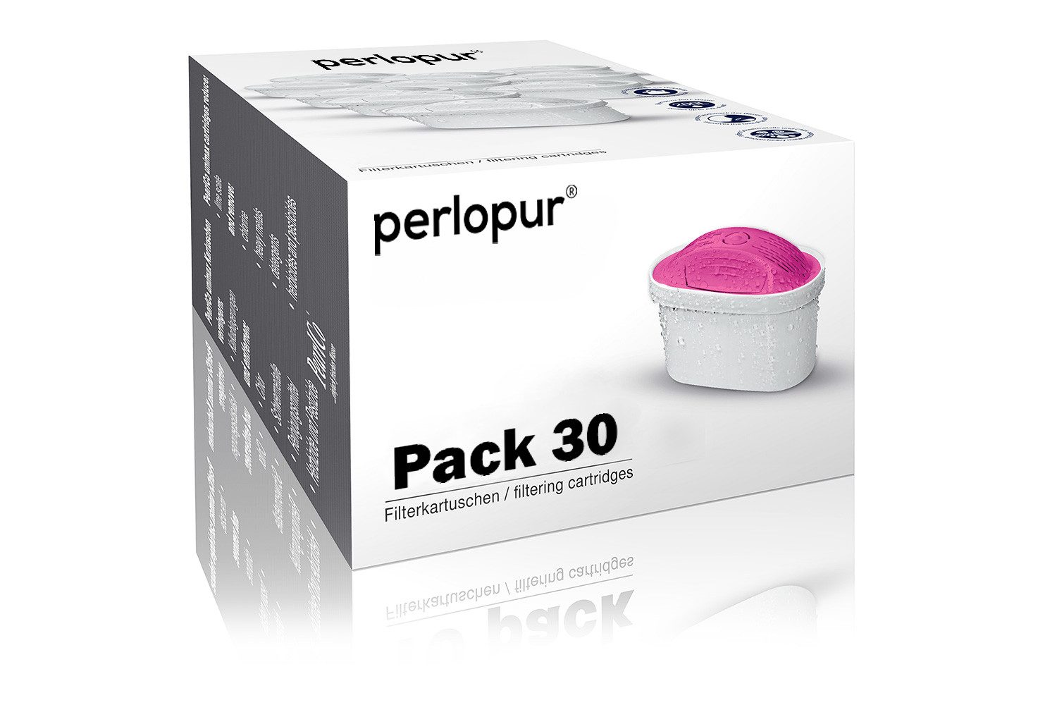 PerloPur Kalk- und Wasserfilter Unimax Filterkartuschen AquaMag Pack 30, Zubehör für BRITA Maxtra Plus Wasserfilter Systeme