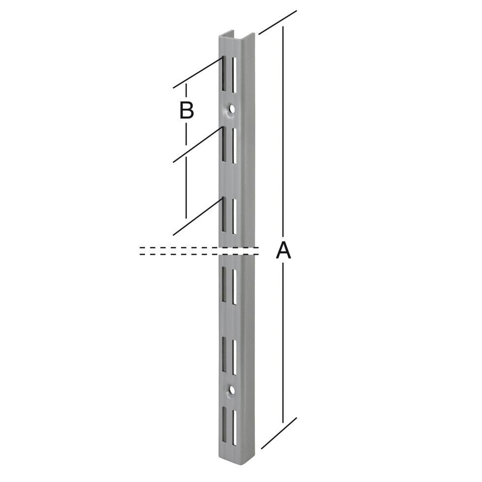 Trend Line Wandregalhalter TrendLine Wandschiene 2-reihig günstig online kaufen