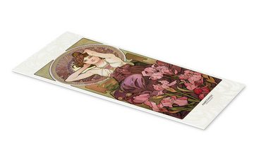 Posterlounge Forex-Bild Alfons Mucha, The Precious Stones - Amethyst, Wohnzimmer Malerei