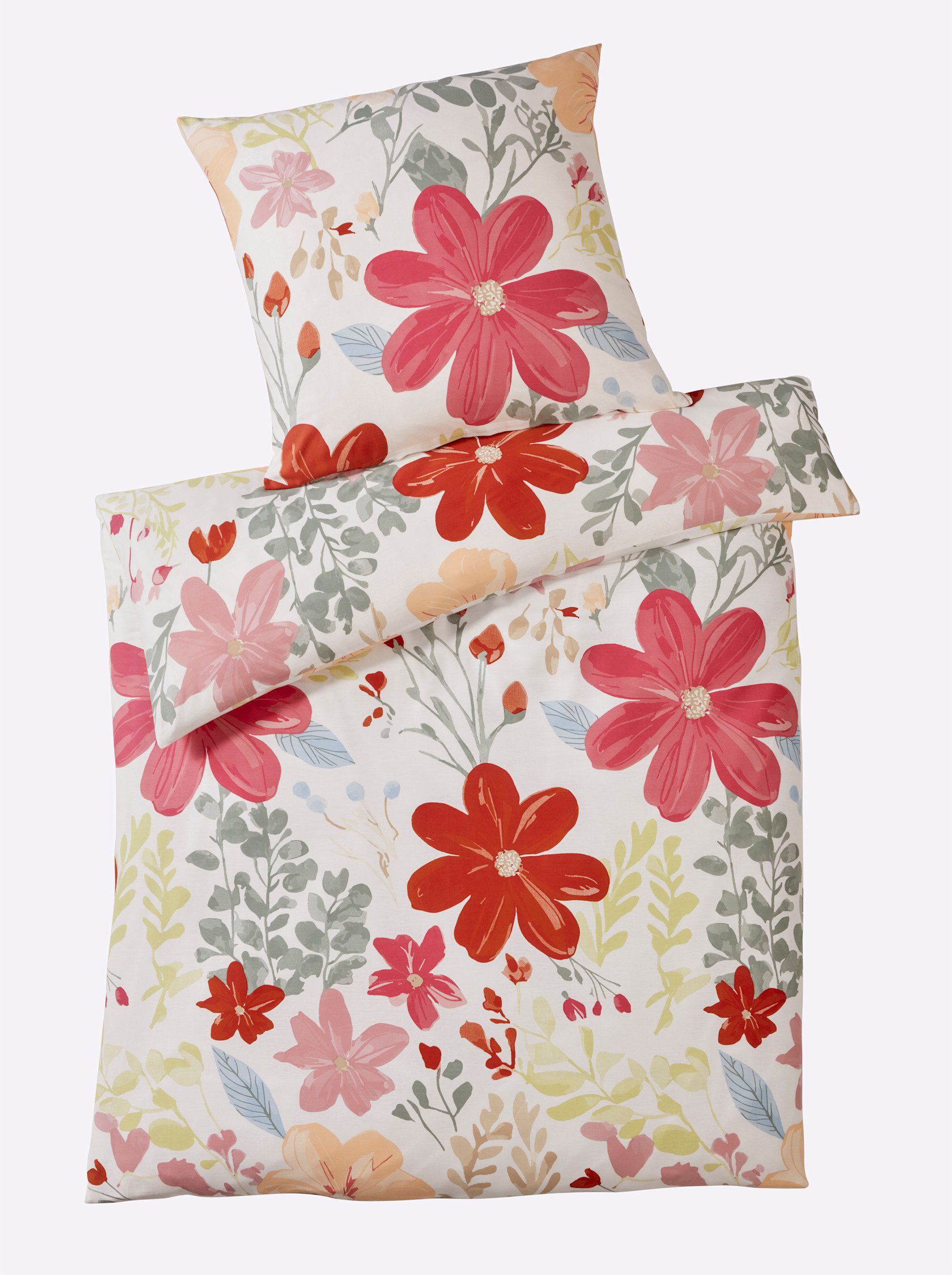 heine Bettwäsche Bettwäsche, Mako-Satin, Satin, 2 teilig, Mako-Satin, Satin