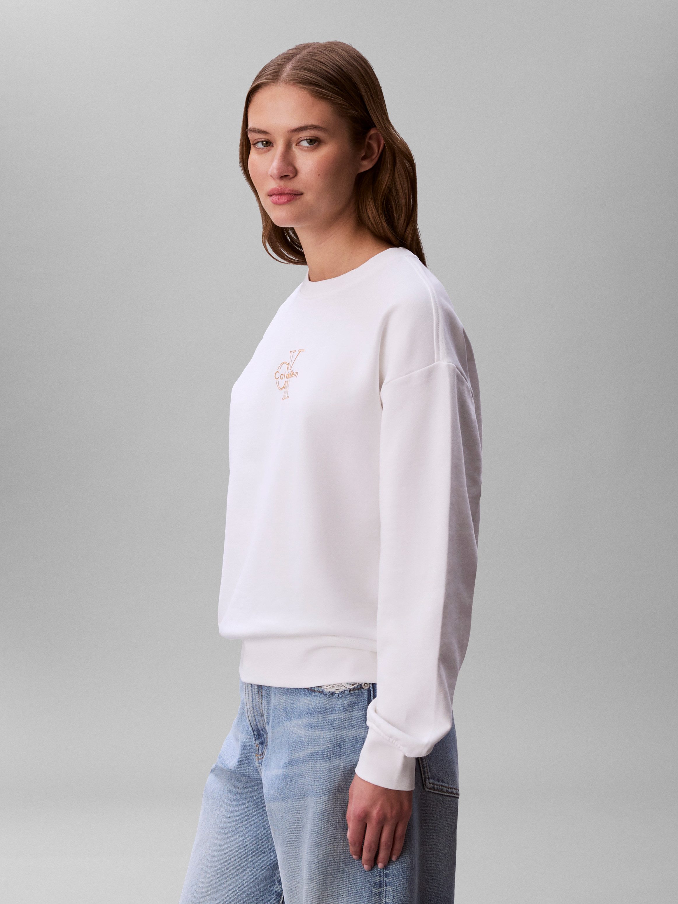 Calvin Klein Jeans Sweatshirt FOIL CREW SWEATSHIRT Regular fit mit Rundhalsausschnitt – Bild 3 von 5