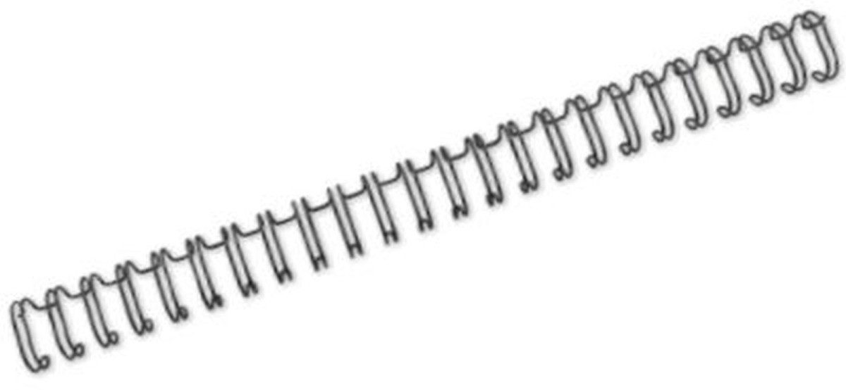 GBC Thermo-Bindemappe Drahtbinderücken WireBind A5 Nr. 5 8mm VE=250 Stück schwarz, (
