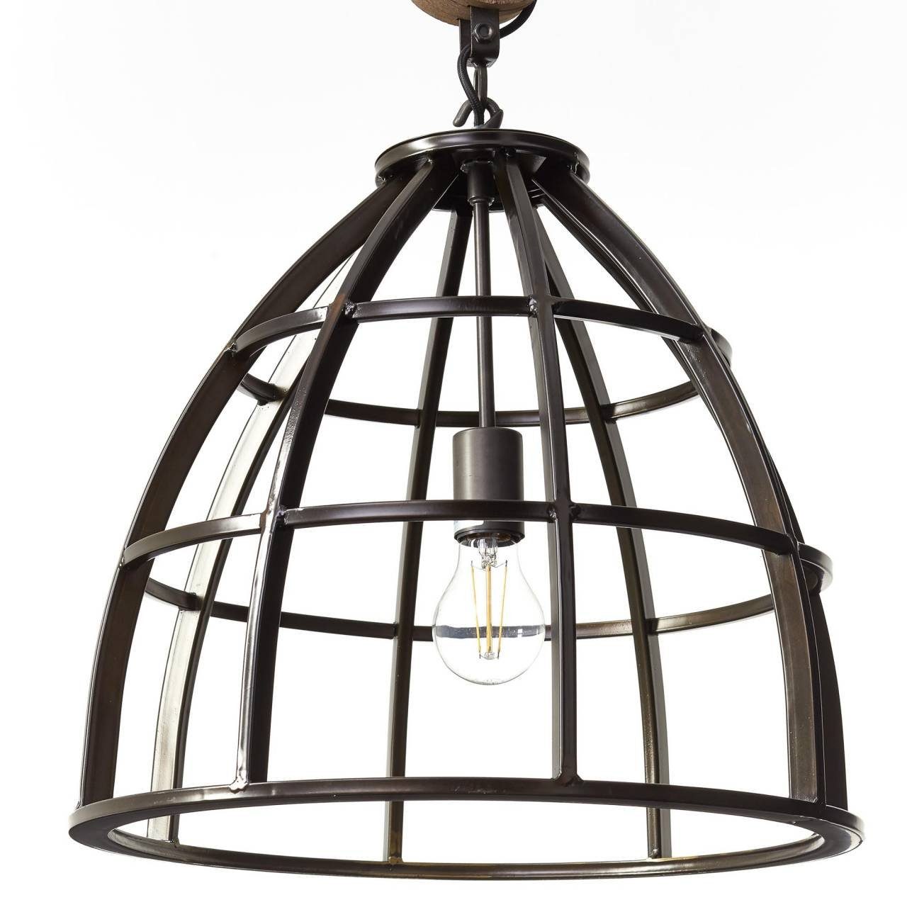 Brilliant Pendelleuchte Matrix, ohne Leuchtmittel, 47cm schwarz antik