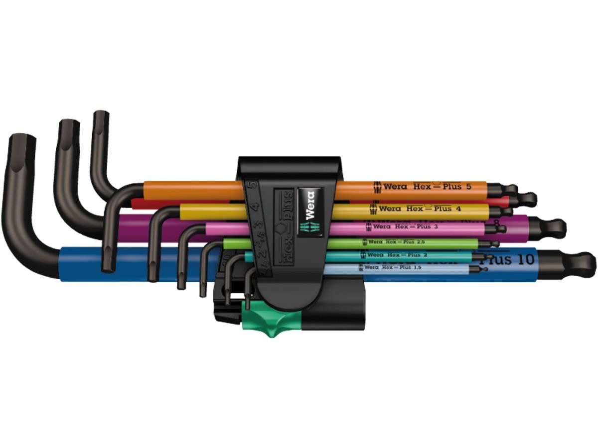 Wera Schraubendreher 950 SPKL/9 SM N, (Set, 9 St), Multicolour, Innensechskant