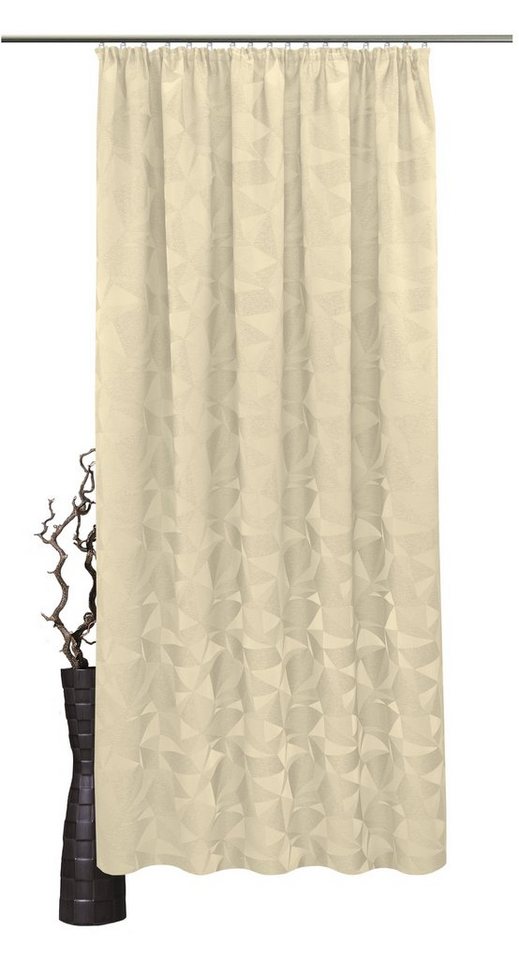 (2 blickdichte VHG, blickdicht, Melissa, St), Stoff mit Kräuselband leichtem Abdunklungseffekt Vorhang