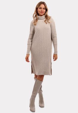 YC Fashion & Style Strickkleid Strickkleid Elegance" – Modischer Turtleneck im Oversize-Stil (Kein Set, 1 -tlg) Langarm, Strickmix, in Unifarbe, bequem zu tragen, mit Rollkragen