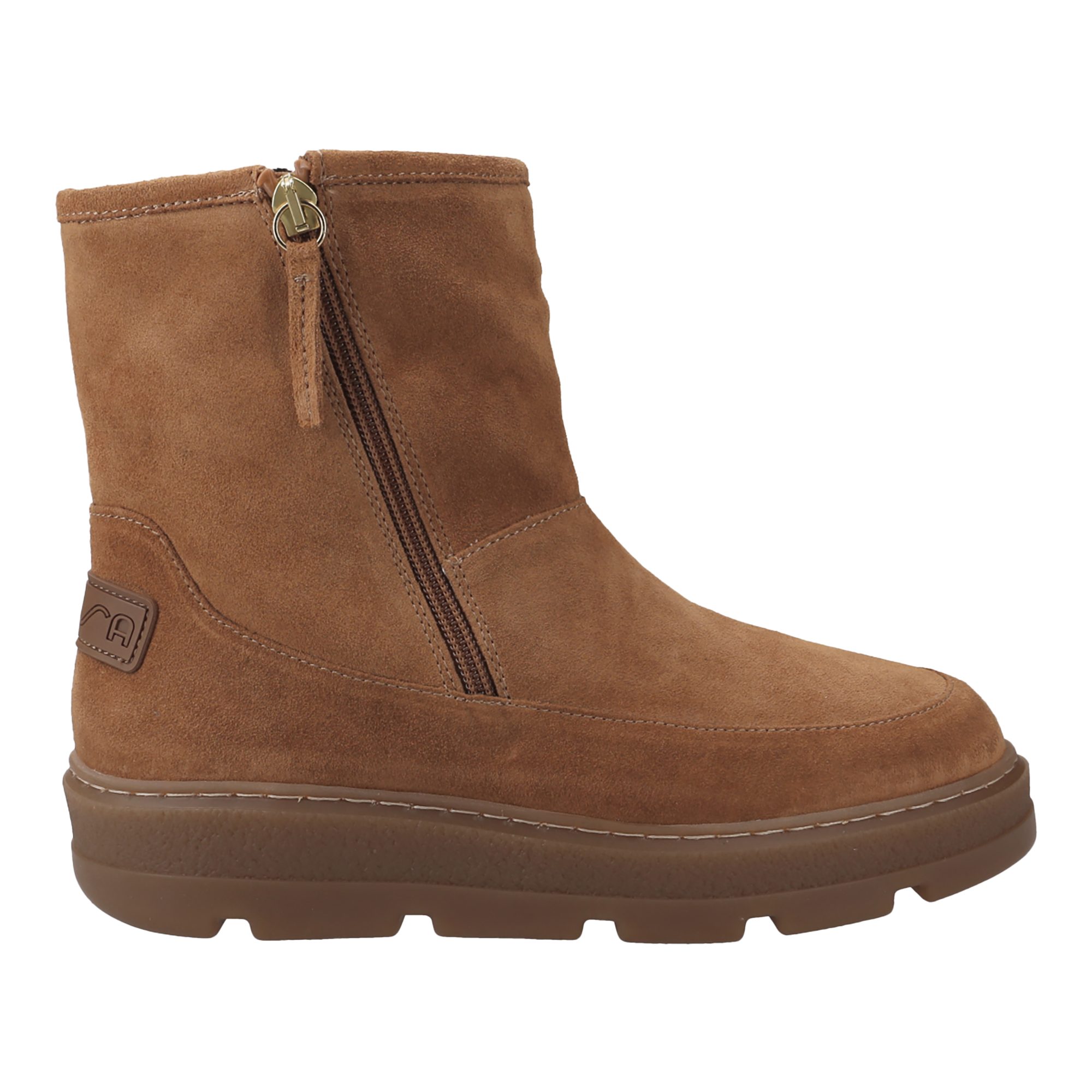 Unisa Unisa FRACO_BS DARK CAMEL, Stiefeletten, Warmfutter, Beige, Damen Stiefelette