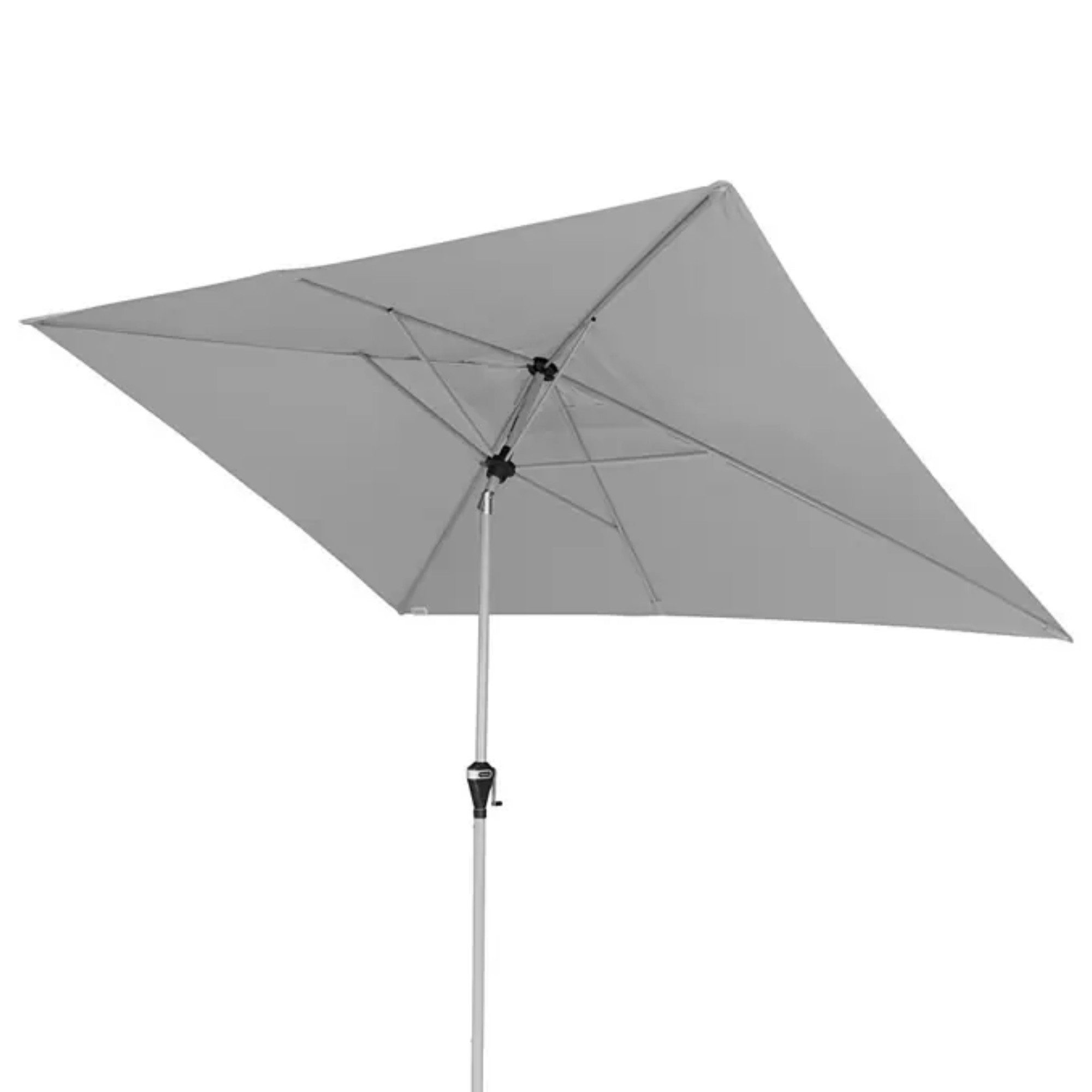 doppler® Sonnenschirm doppler ACTIVE Auto Tilt Kurbelschirm Sonnenschirm 300x200 cm Hellgrau