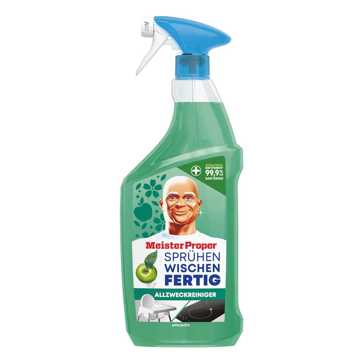 MEISTER PROPER Sprühen-Wischen-Fertig - Antibakteriell Allzweckreiniger (800 ml)