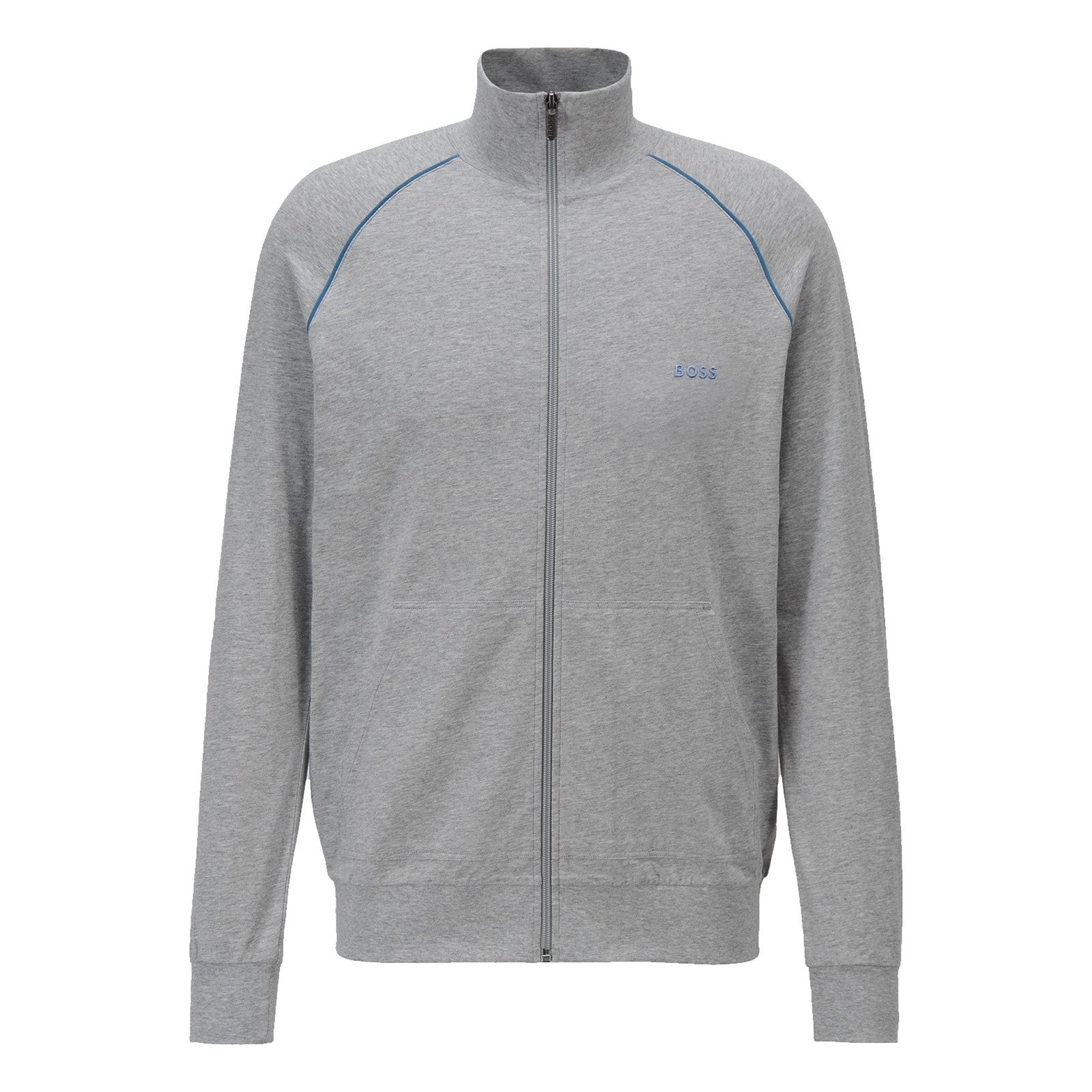 BOSS Sweatjacke Mix&Match Jacket Z mit eingesticktem Markenschriftzug