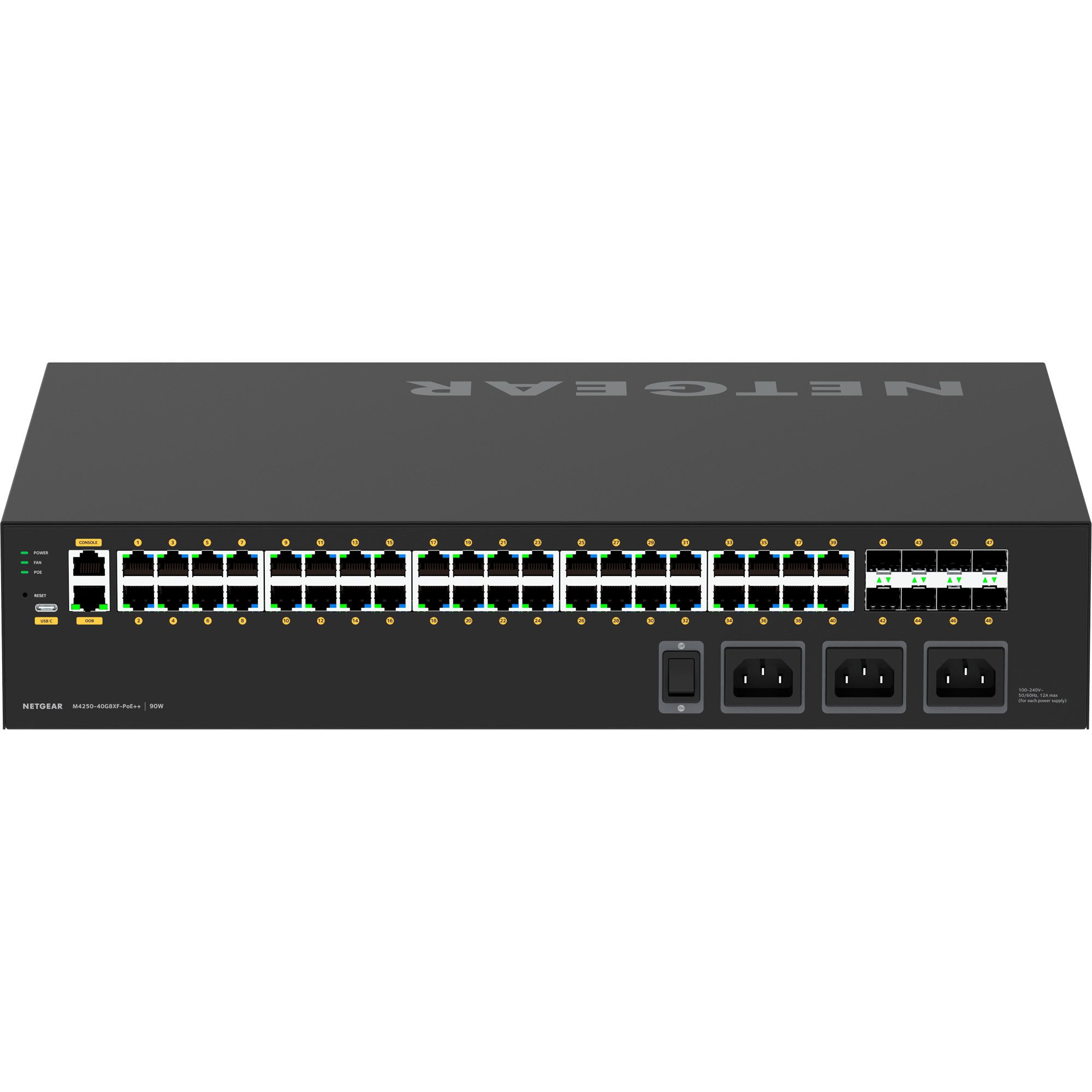 Netgear AV Line M4250-40G8XF-PoE++, Switch Netzwerk-Switch