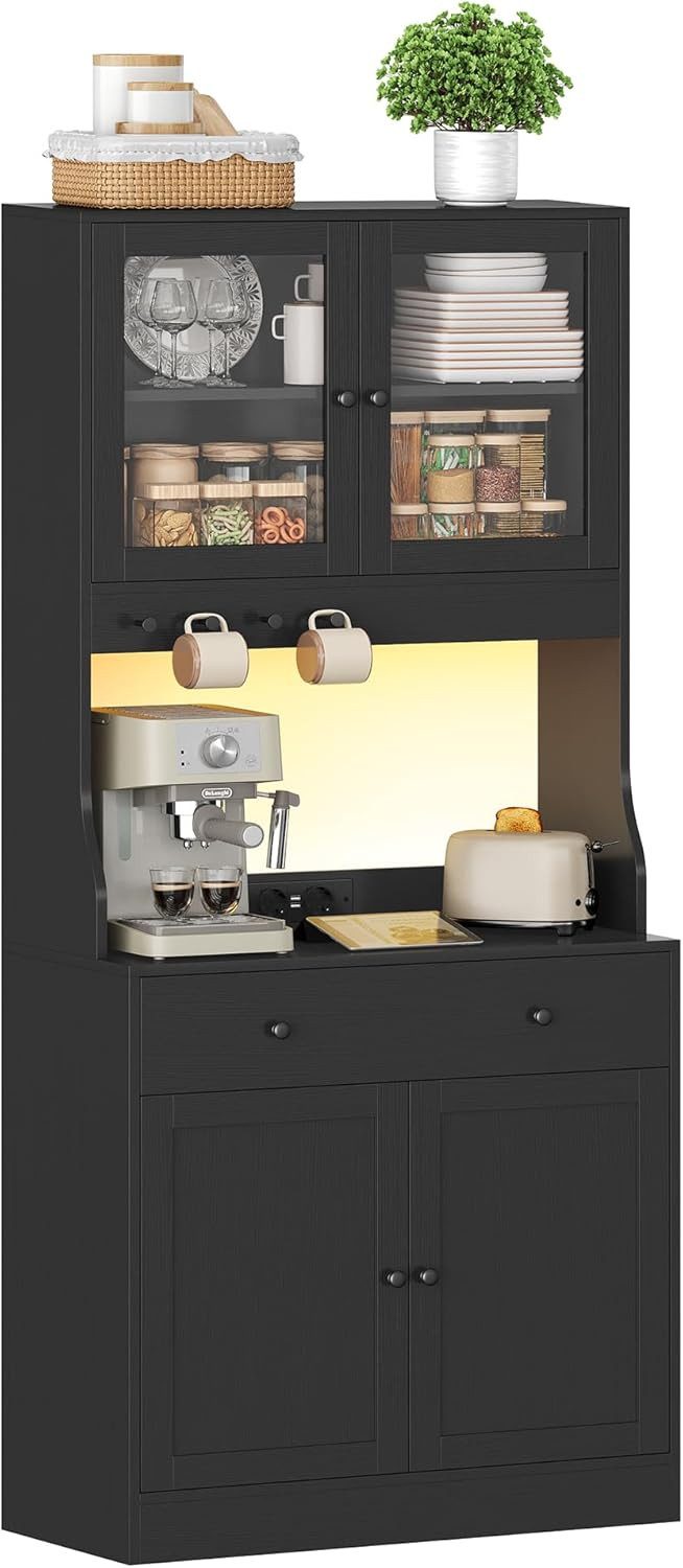 MSMASK Küchenbuffet Küchenschrank, Buffetschrank Hochschrank mit Schublade günstig online kaufen