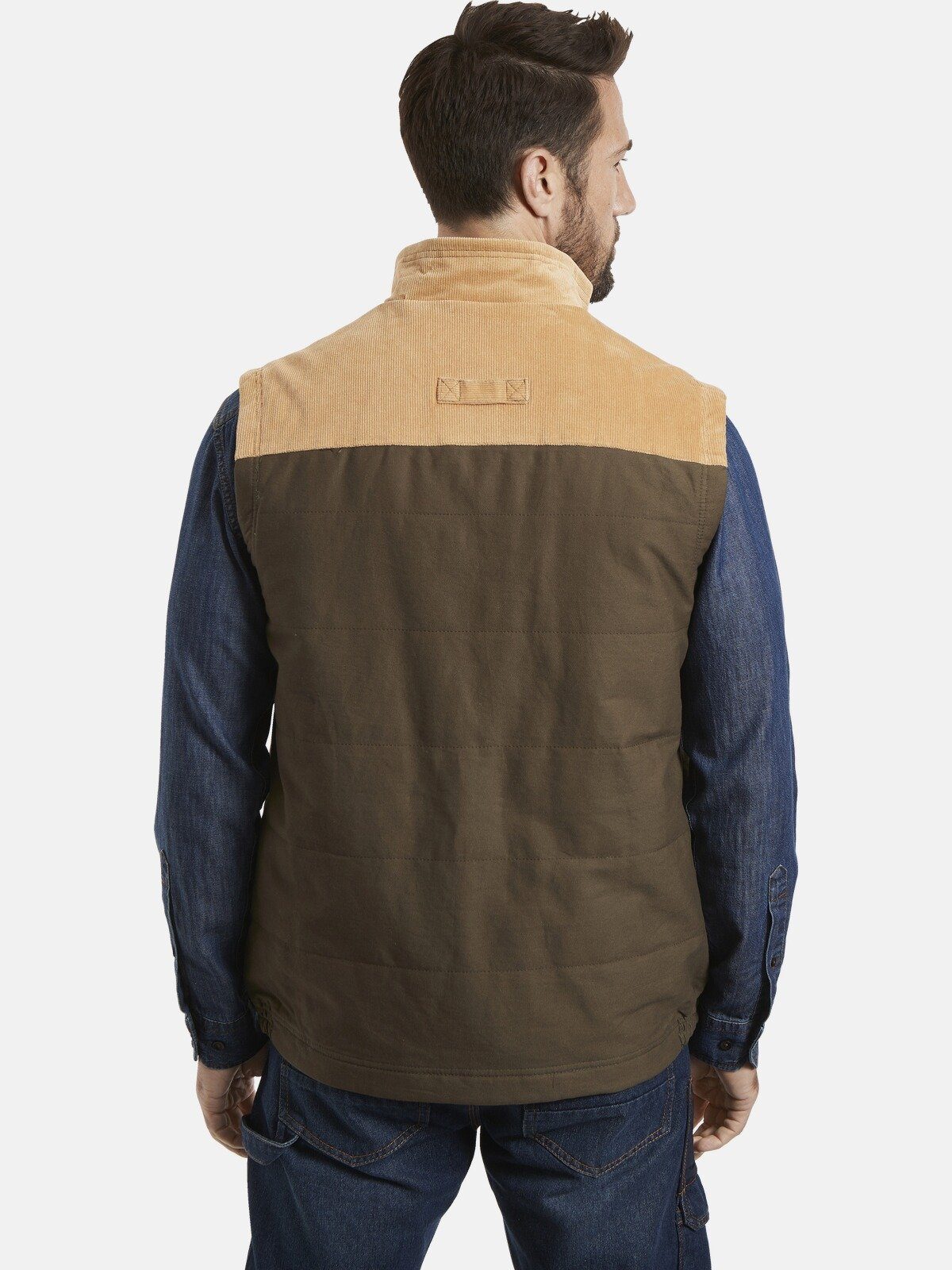 Jan Vanderstorm Steppweste HRING wärmend, stylische Corddetails günstig online kaufen