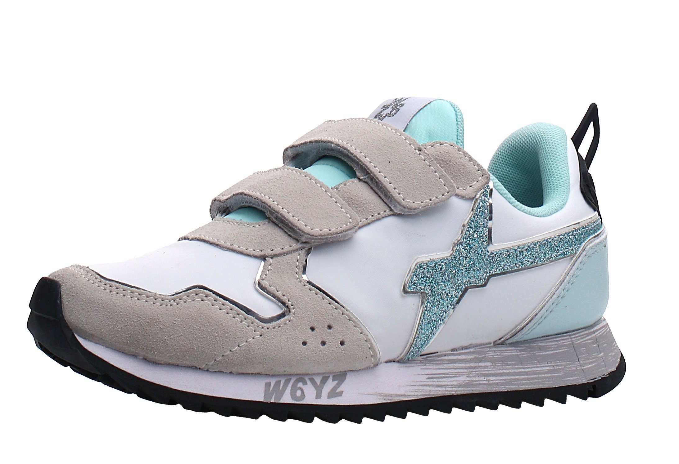 W6YZ W6YZ Sneaker Low Jet Mädchen Schuhe Klett Weiß Grün 1N91 Sneaker