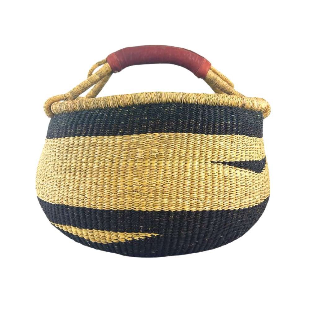 Einkaufskorb Bolga Korb - Ho - Rund, Kunstvoll geflochtene Bolga Körbe – Charakterstücke voller Tradition