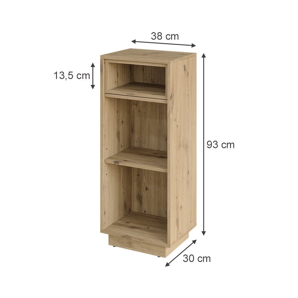 Vicco Midischrank Beatrice, Artisan-Eiche, 38 x 93 cm (1-St)