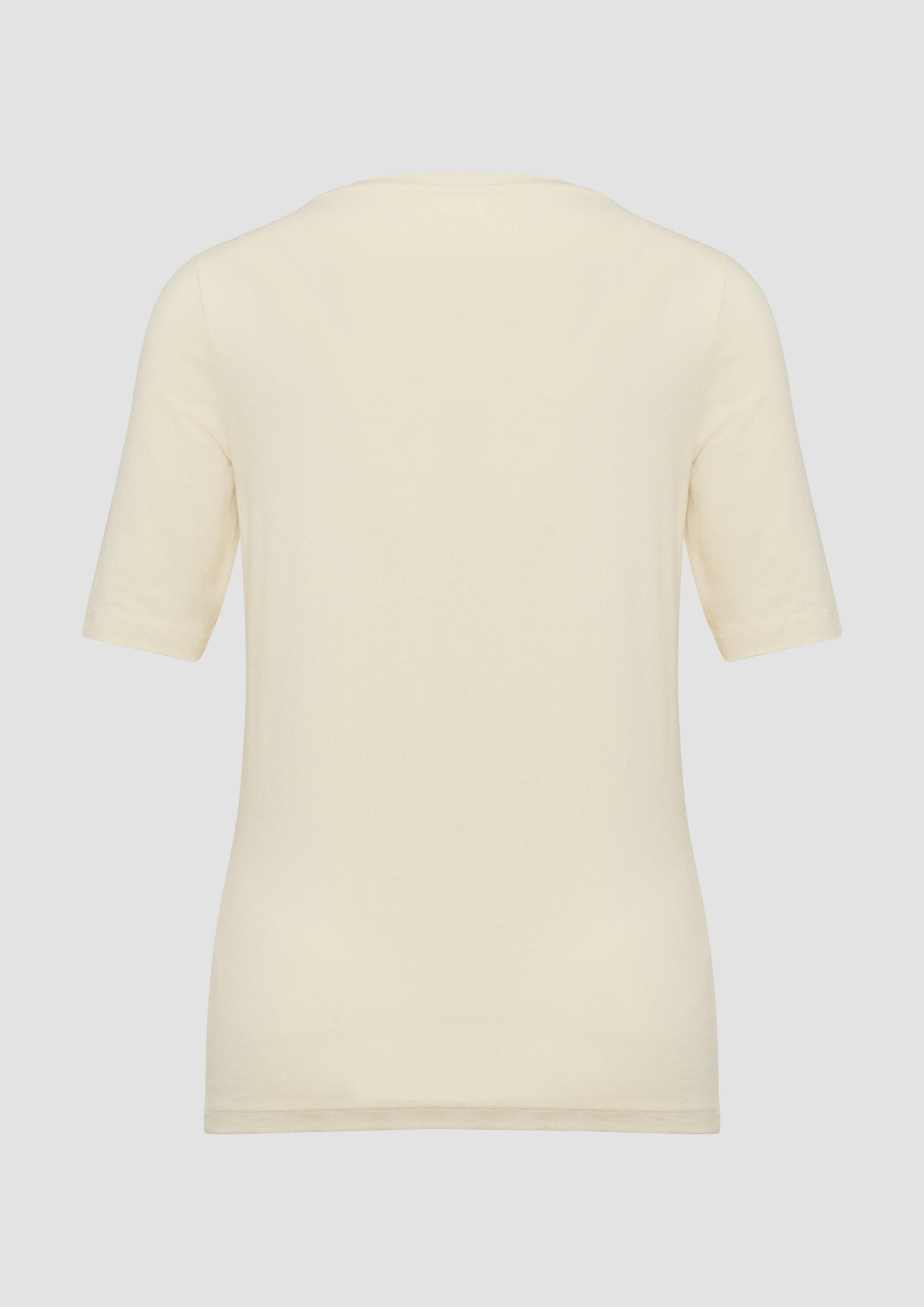 s.Oliver Kurzarmshirt T-Shirt T-Shirt mit Frontprint im Slim Fit günstig online kaufen