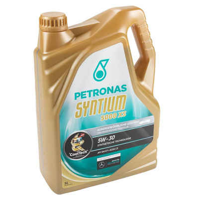 Petronas Multifunktionsöl Petronas Syntium 5000 XS Motoröl Öl 5W30 5L 5 Liter, 5000 ml, (1-St), ''Fuel Economy''-Eigenschaften und Los Saps-Technologie