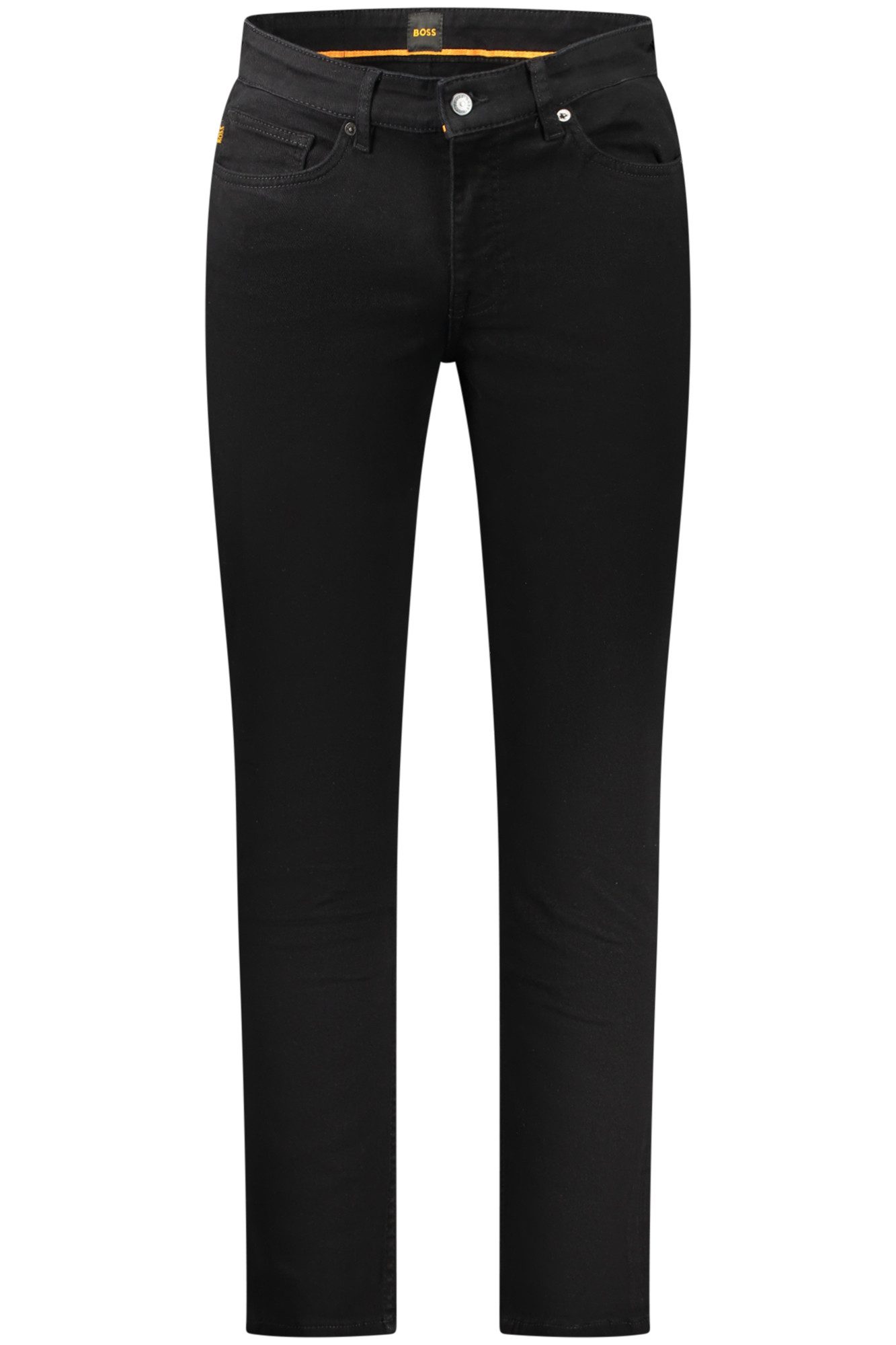 BOSS 5-Pocket-Jeans Schwarze Slim Fit Herrenjeans mit Logo und 5 Taschen - Perfekt gestylt
