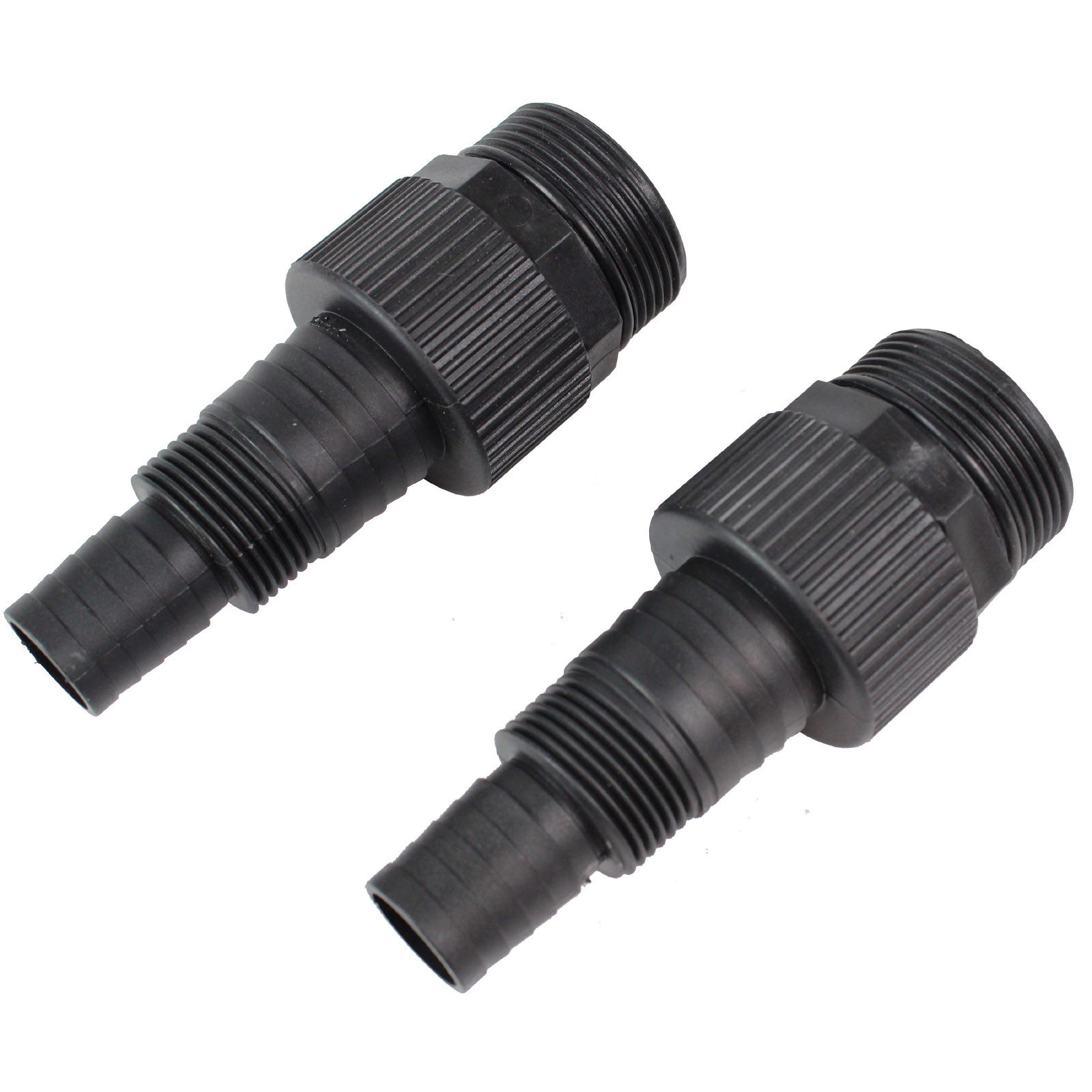 TRUTZHOLM Schlauchadapter 2x Adapter für Schwimmbadpumpe ABS für 24 / 34 mm Schläuche, 1 1/2" Innengewinde