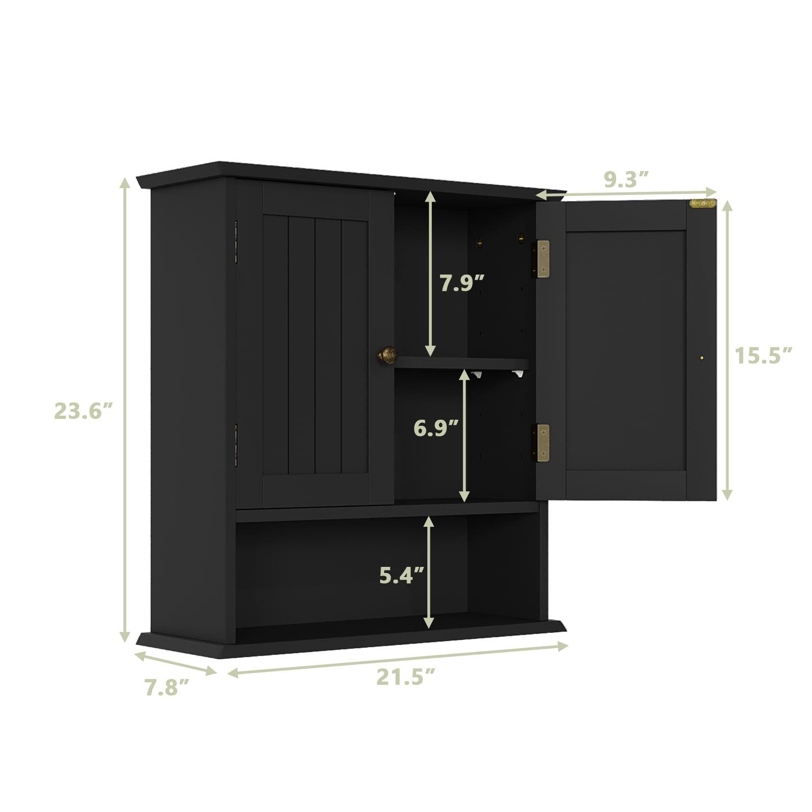 Semiocthome Medizinschrank Wandbadezimmerschrank mit 2 Türen günstig online kaufen