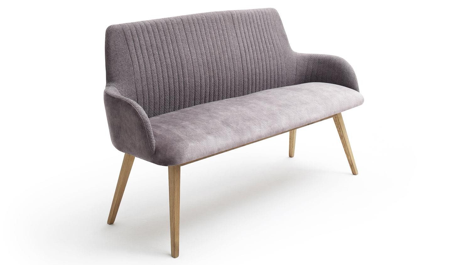MCA furniture Polsterbank Polsterbank Oklahoma Sitzbank Bezug Stoff cappuccino 157 cm