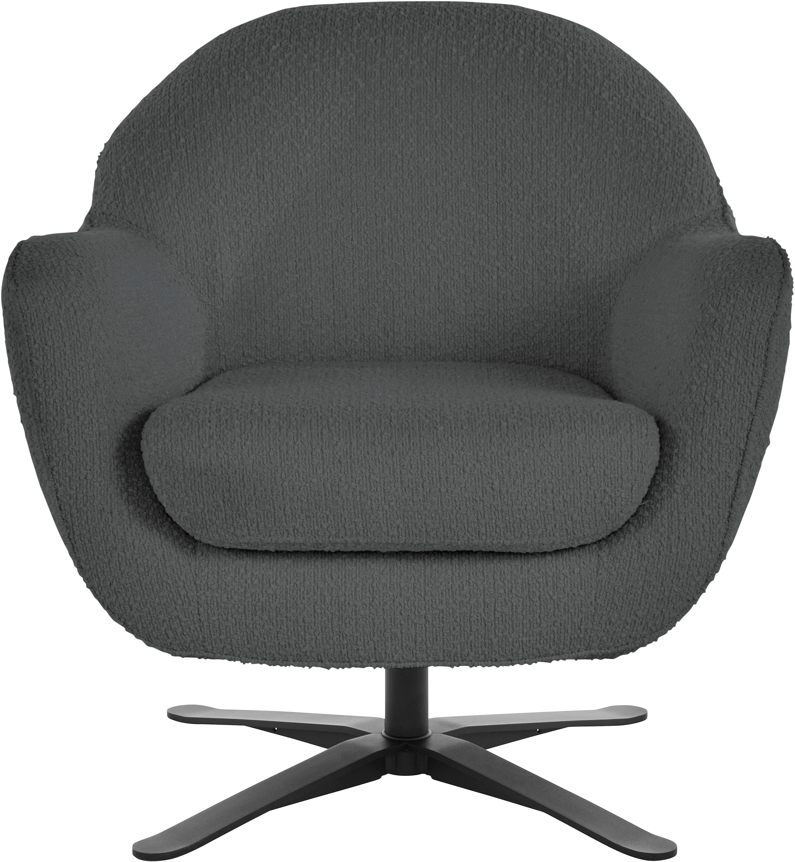 andas Drehsessel Stavre, Loungesessel mit Drehfunktion, in moderner Optik, mit elegantem Drehfuß