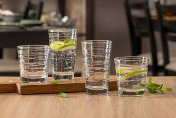 LEONARDO Glas Vario Struttura Trinkgläser 280 ml + 250 ml, Glas