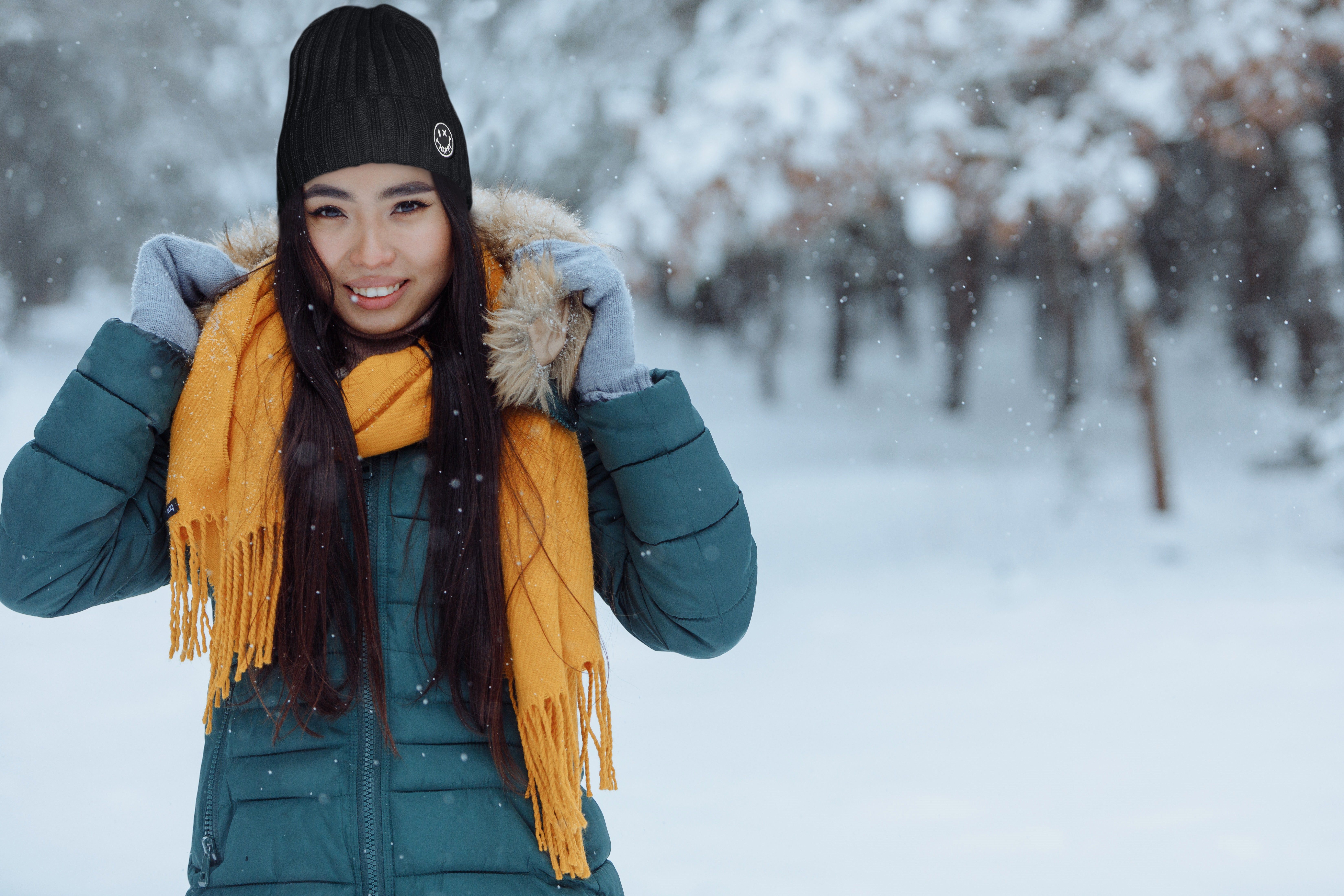 Frentree Strickmütze Strickmütze gefüttert mit warmem Innenfutter, One-Size Beanie