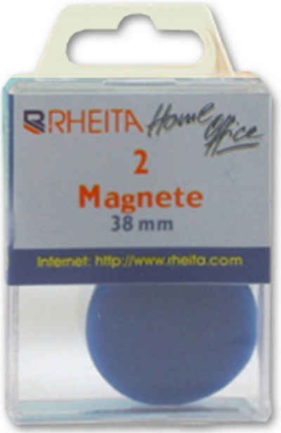 Rheita Magnet 2 farbige Magnete / Durchmesser: 38mm