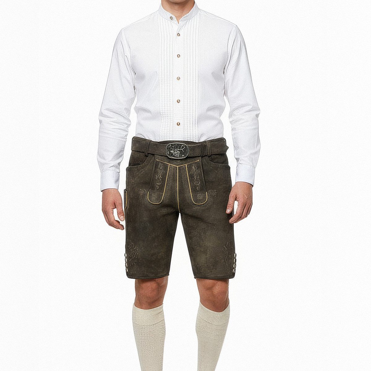 Spieth & Wensky Trachtenlederhose Erno Herren (1-tlg) Trachtenlederhose, Trachtenhose, Bayerische Lederhose, Oktoberfest