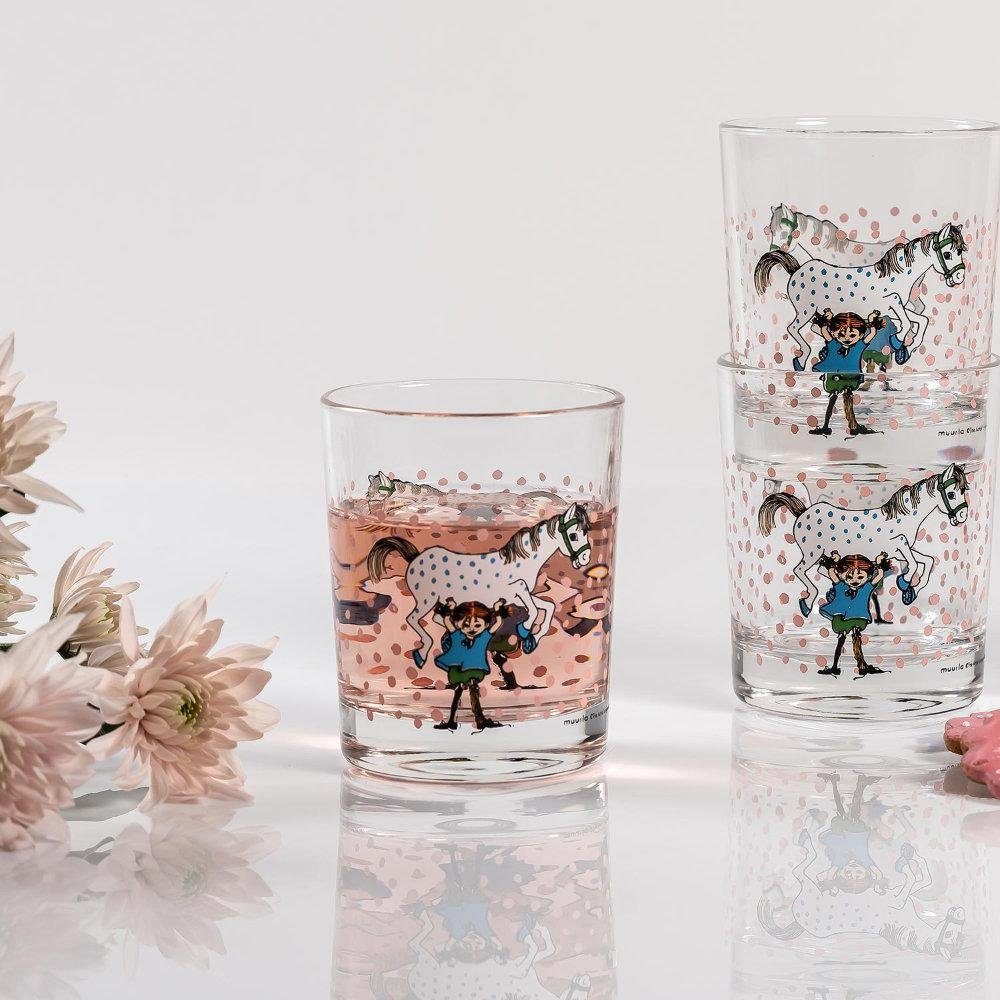 Muurla Kinderbecher Wasserglas Pippi Langstrumpf Pippi And The Horse (200 ml)