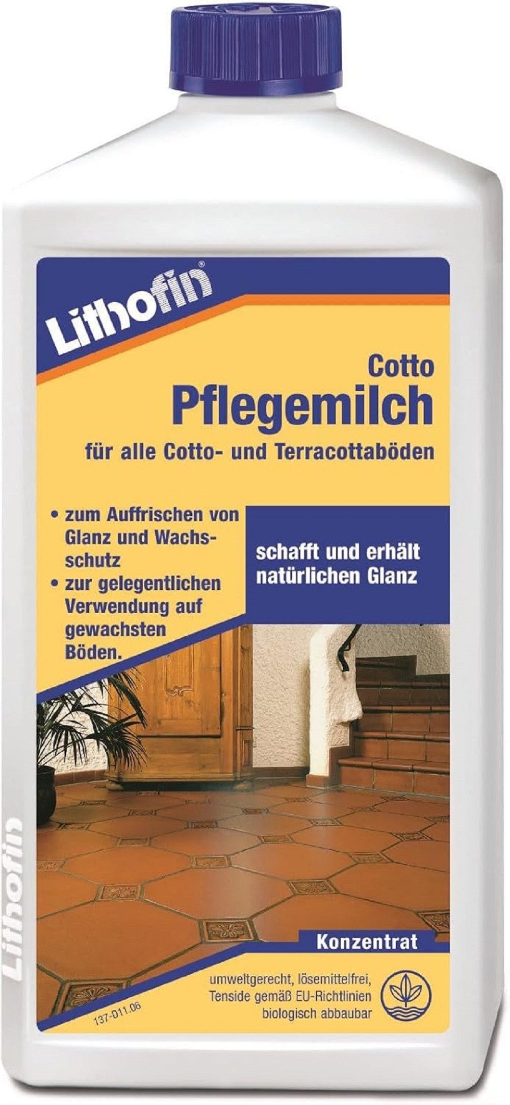 Lithofin Lithofin Cotto Pflegemilch 1 Liter Naturstein-Reiniger