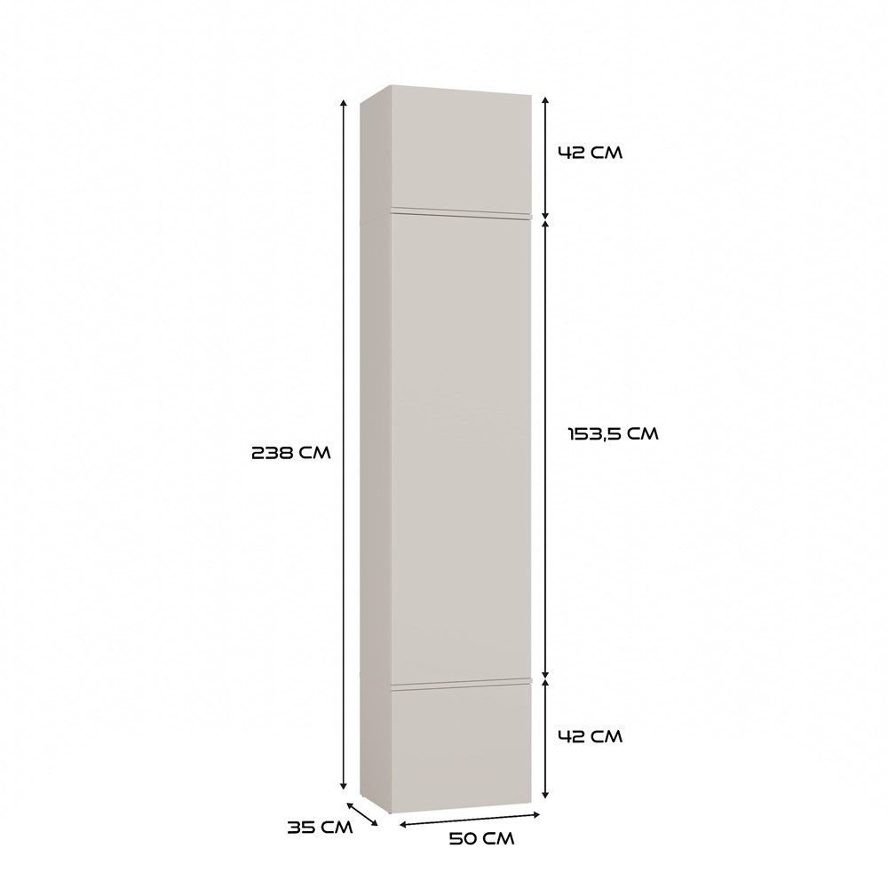 Raumhirsch Furniture Schuhschrank Garderoben-Set (Kleiderschrank, Schuhschrank und 2 Kleiderhaken) – Bild 4 von 5