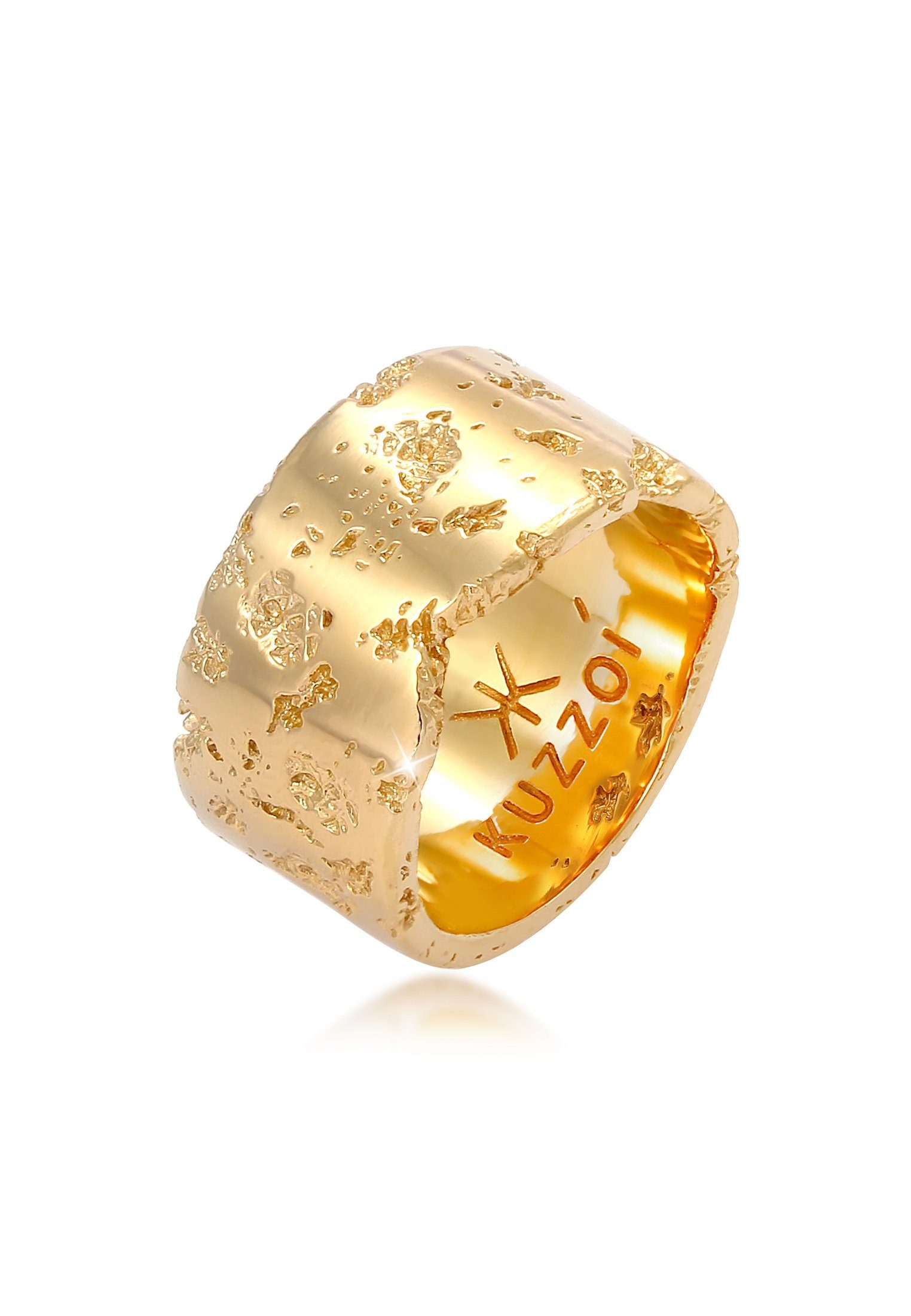 Kuzzoi Silberring Herren Geschmiedet Rustikal Look günstig online kaufen