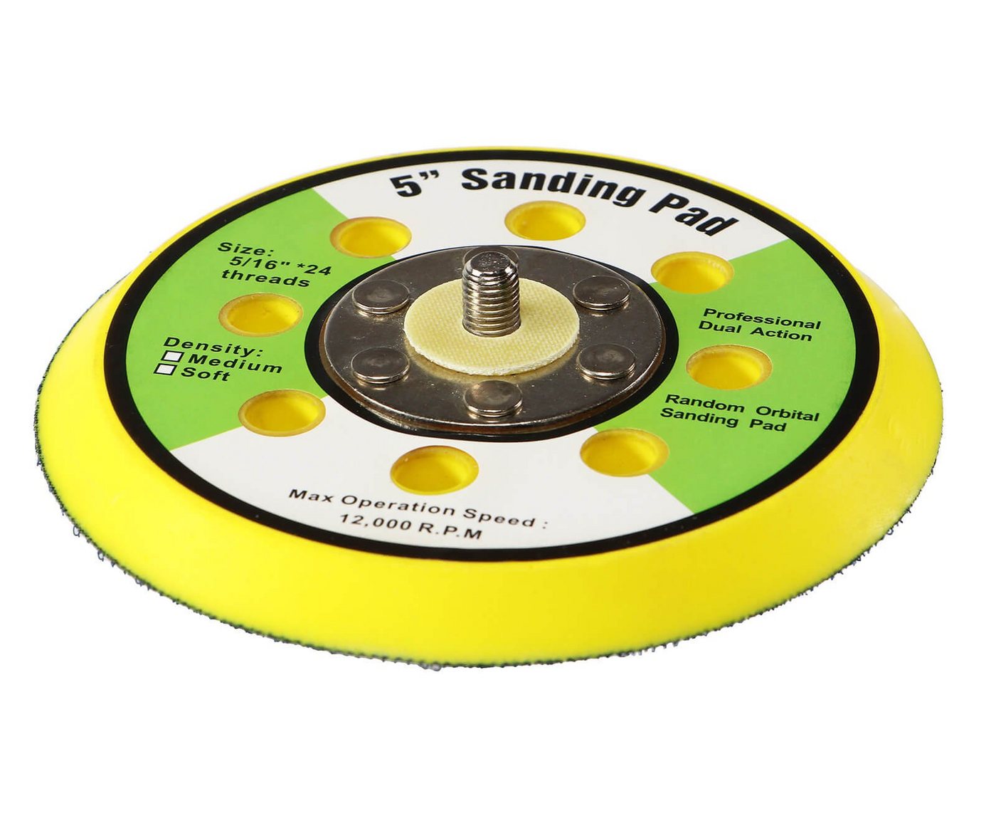 Thumbnail - ChiliTec Schleifteller Klett Stützteller Schleifteller 125mm 5/16 Zoll UNF für, ø 125 mm