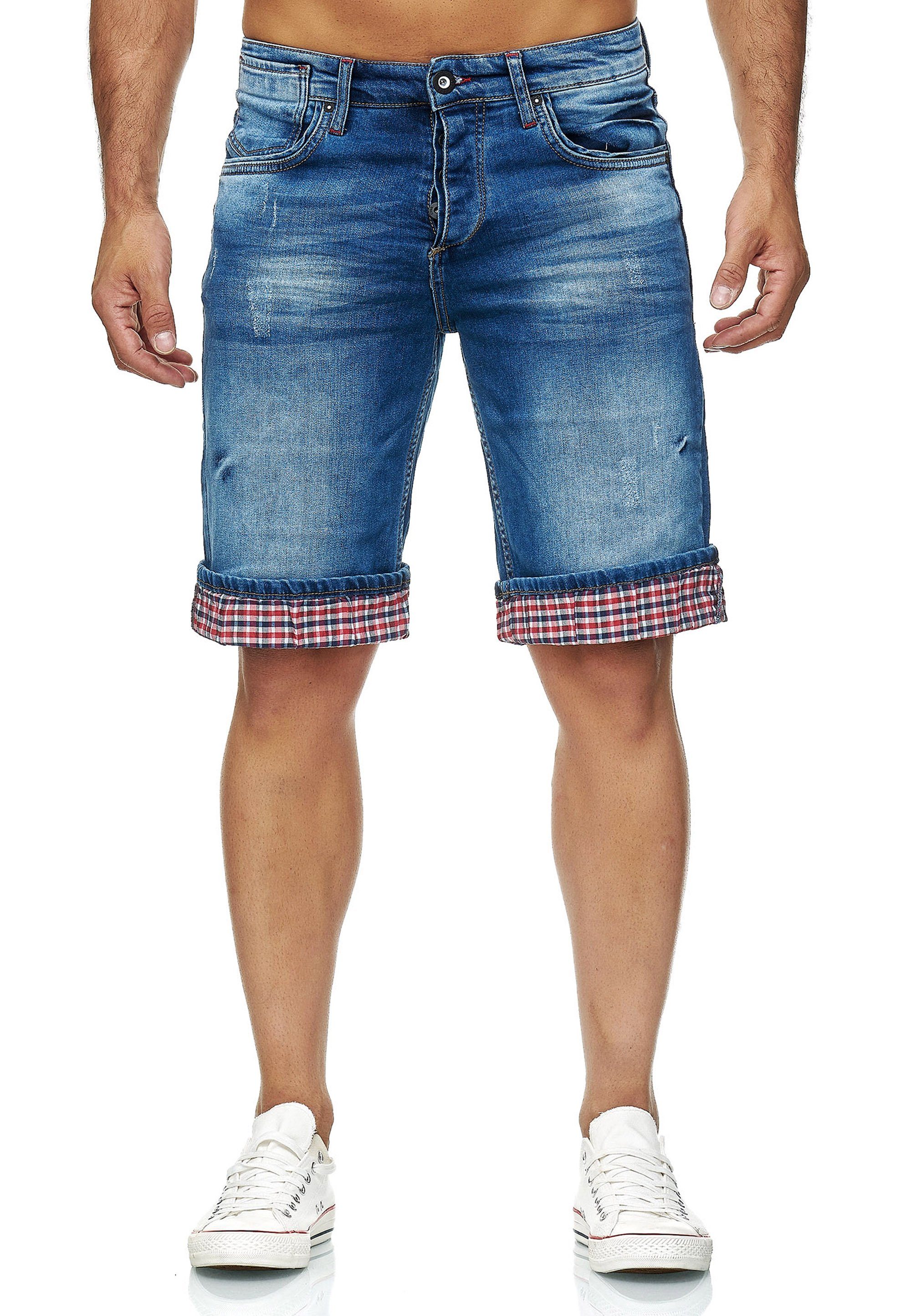 Rusty Neal Shorts Satto mit kariertem Umschlag