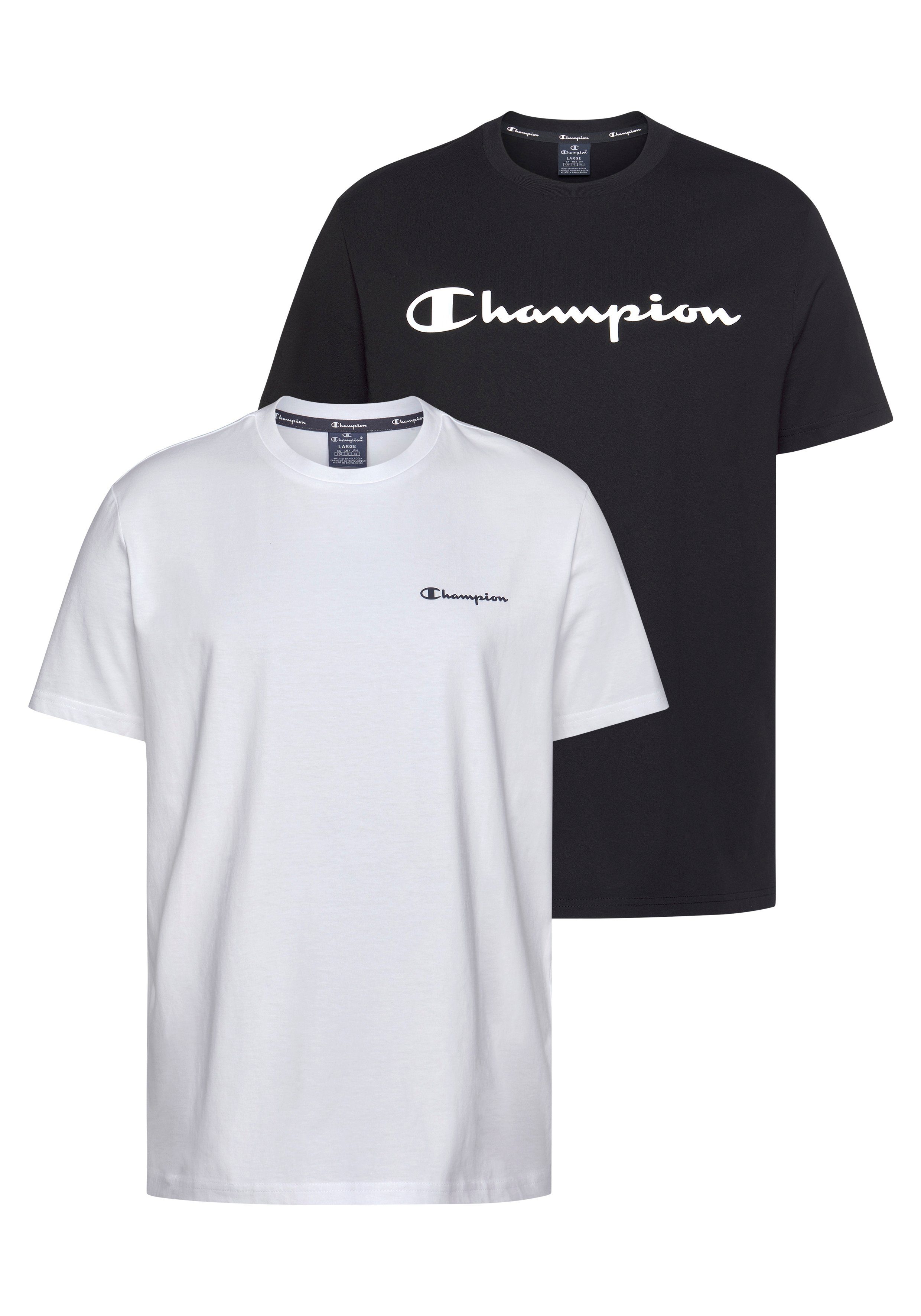 Champion 2er-Pack T-Shirt T-Shirt von (Packung, 2er-Pack), Champion
