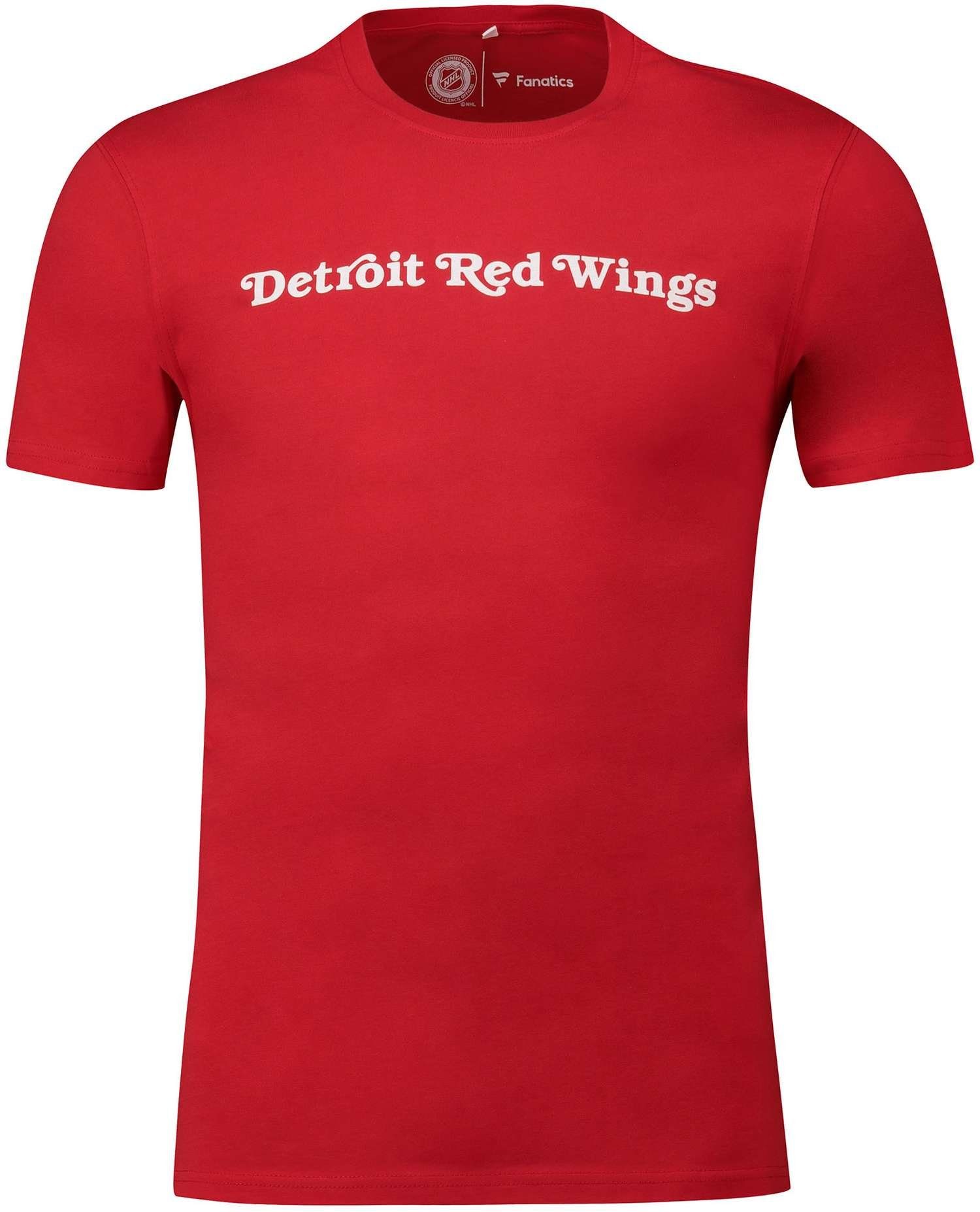 Fanatics T-Shirt NHL Graphic Wordmark Wings Detroit Red